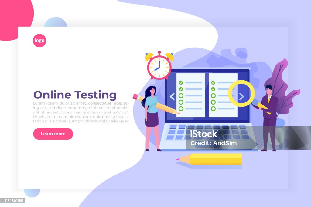 Test Elearning Images Online Testing Elearning Education Concept People Are Studying The ...