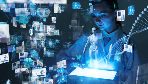 istock Medical technology concept. Remote medicine. Electronic medical record. 1184804429