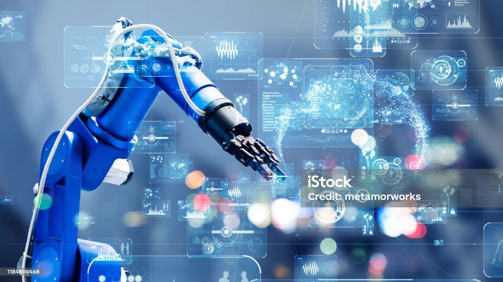 Industrial technology concept. Factory automation. Smart factory. INDUSTRY 4.0 Technology Stock Photo