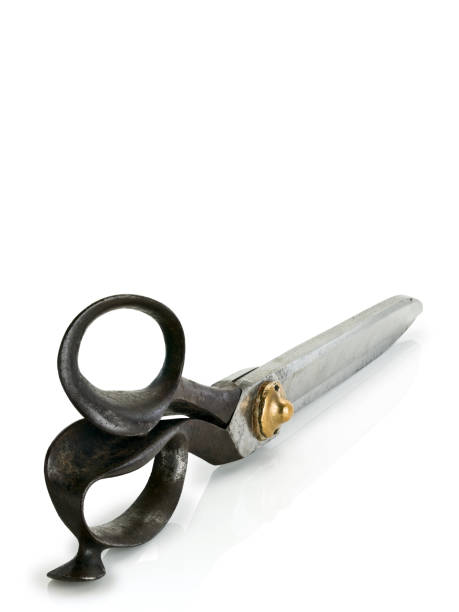 istock Ancient professional scissors for the tailor and the cutter 1184805309