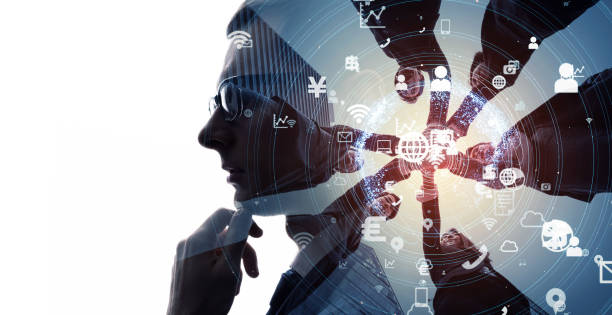 istock Business network concept. Partnership of business. 1184805836