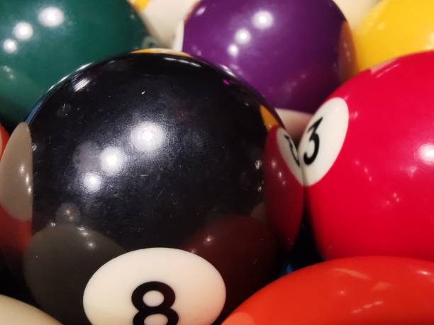 istock Close up of pool billard balls 1184807131