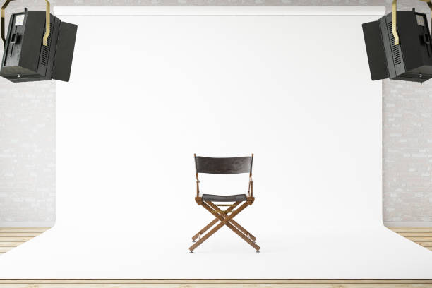 Audition Concept with Director's Chair and Studio Equipments