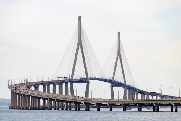 istock Incheon Great Bridge scenery. Beautiful sea bridge. 1184815221