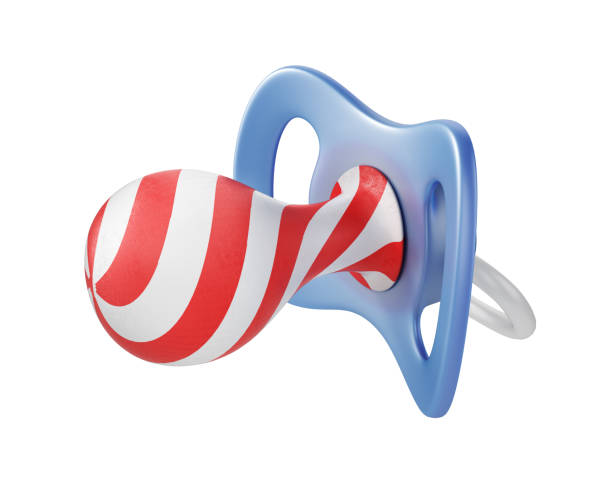 istock Silence concept. Baby nipple as lollipop. 3d illustration 1184816240