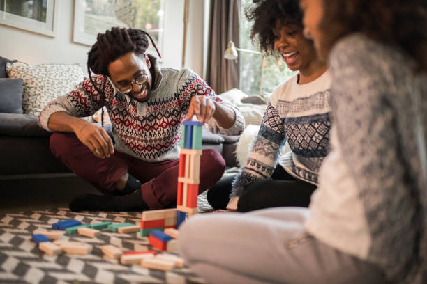 istock Board games bring  family together 1184826419