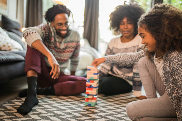 istock Board games bring  family together 1184826545