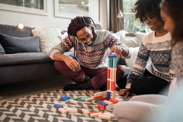 istock Board games bring  family together 1184826649