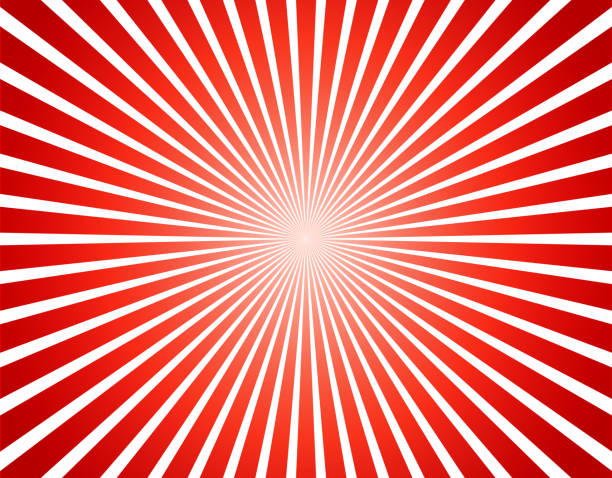 illustrations, cliparts, dessins animés et icônes de fond radial rouge et blanc - hatsumode