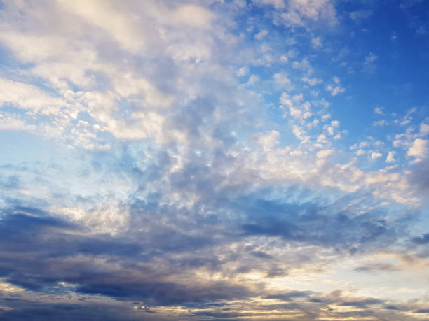 istock Background. Beautiful Blue Sky With Clouds. Autumn Sunset 1184835138