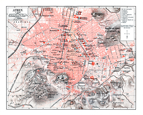 Map of greek city Athens
Original edition from my own archives
Source : 
