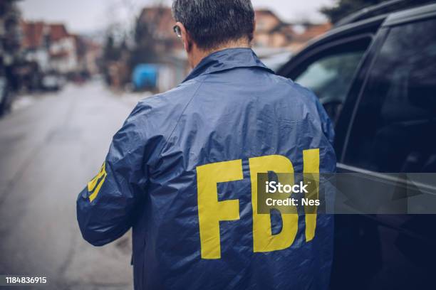 The Back Of An Fbi Agent Stock Photo - Download Image Now - FBI, Spy, Detective