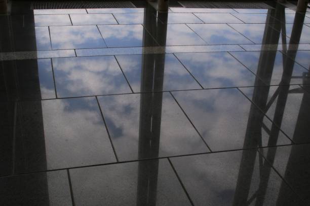 istock Beautiful sky reflecting on the floor 1184842241
