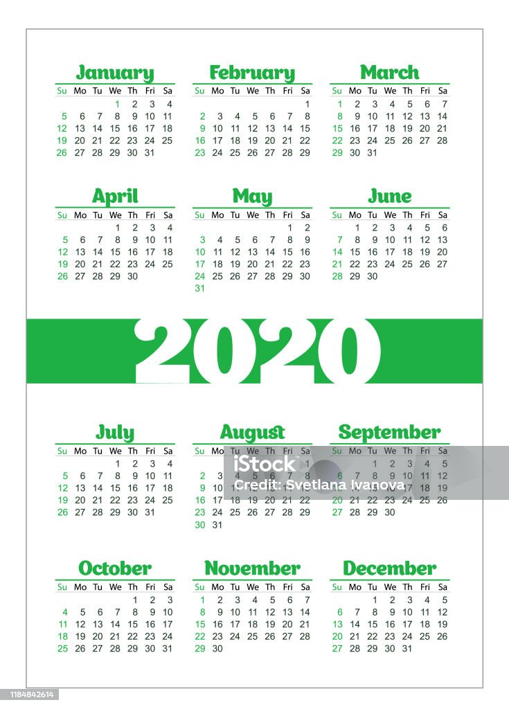 Kalender Saku Vertikal Pada Tahun 2020 Ilustrasi Stok - Unduh Gambar Kalender Saku Vertikal Pada Tahun 2020 Ilustrasi Stok - Unduh Gambar