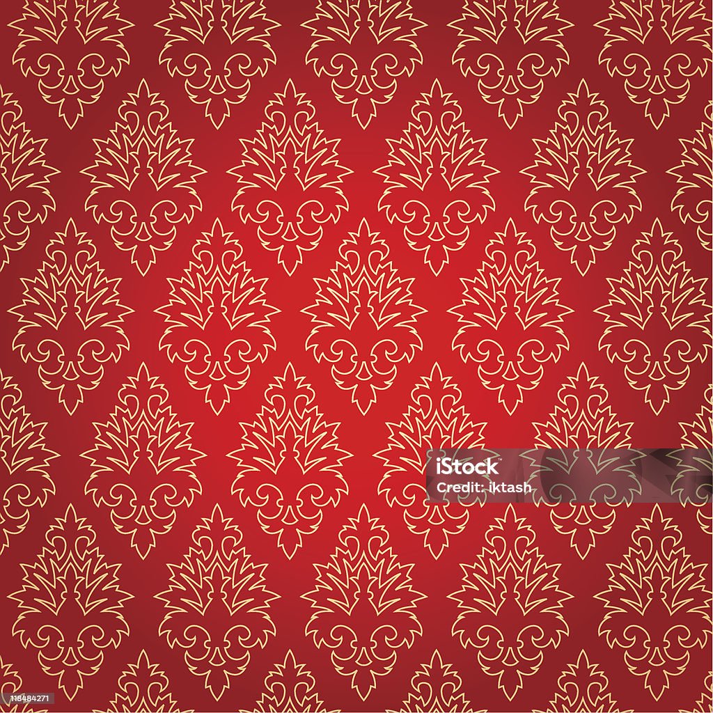 Seamless Vector Red Pattern Stock Illustration - Download Image Now ...