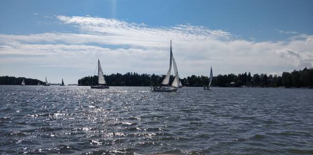 istock Sailing yachts in the Helsinki archipelago. 1184849587