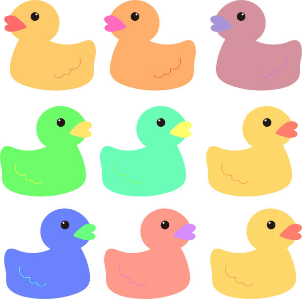 Colorful duck seamless pattern Seamless pattern for duck toy background rubber duck clip art free stock illustrations
