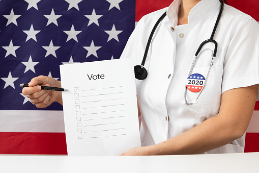 Election in USA, doctor's call for voting