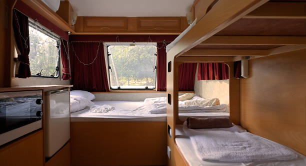 istock Recreational vehicle interior motorhome. 1184873730