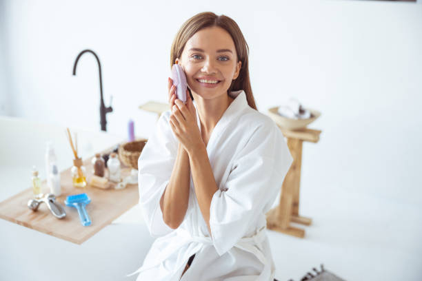 istock Amazing young female looking straight at camera 1184874874