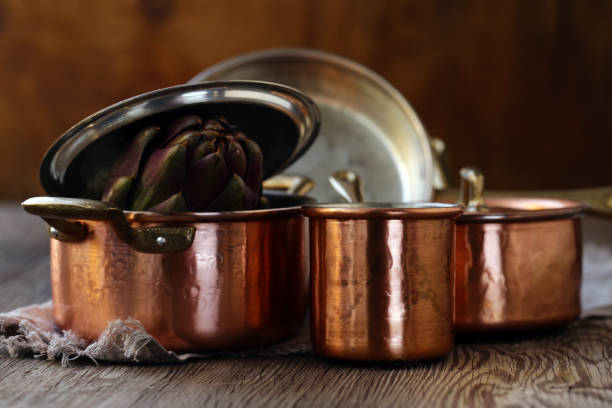 istock copper utensils, pots, ladle and pan 1184875955