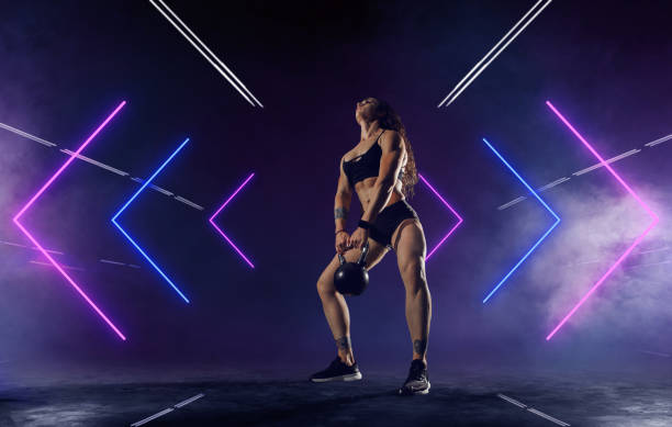 istock Athletic girl. Gym. 1184876267