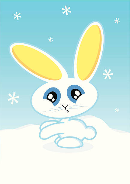 Holiday bunny vector illustration vector art illustration