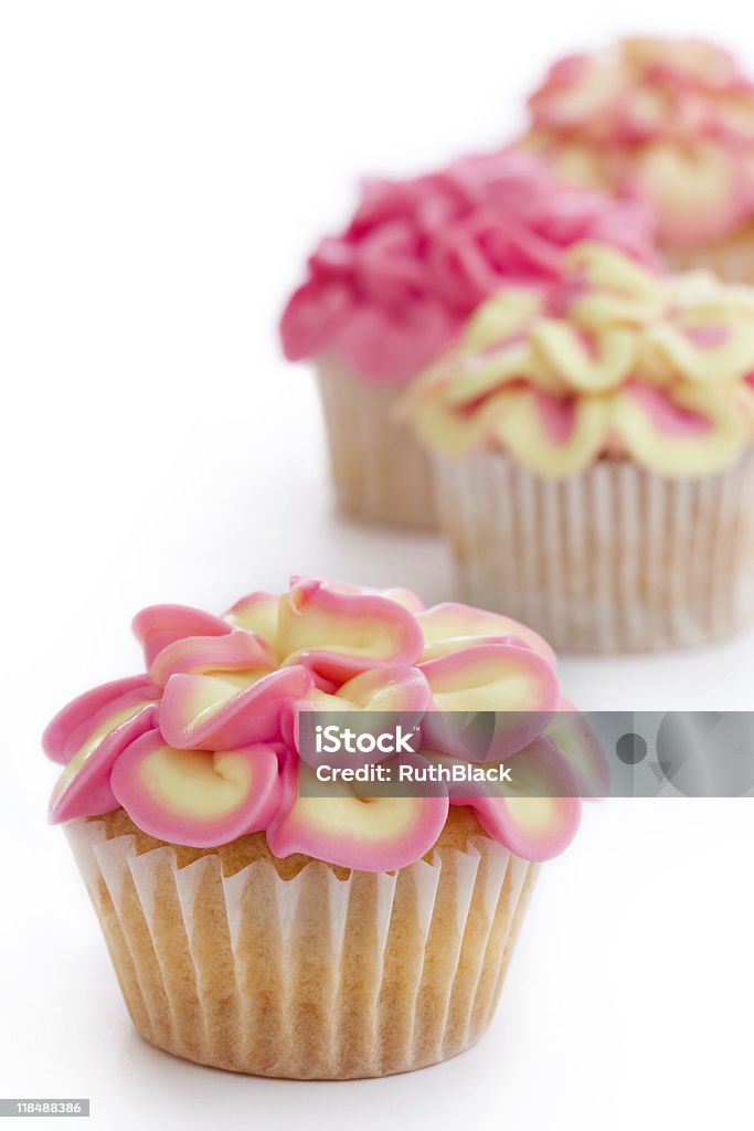 Mini-Blume cupcakes - Lizenzfrei Cupcake Stock-Foto