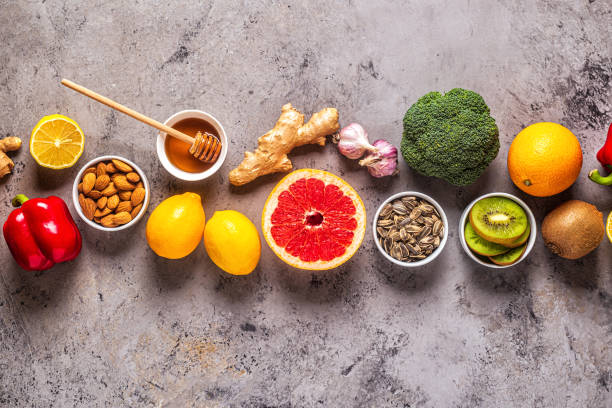 istock Healthy products for Immunity boosting and cold remedies 1184896310