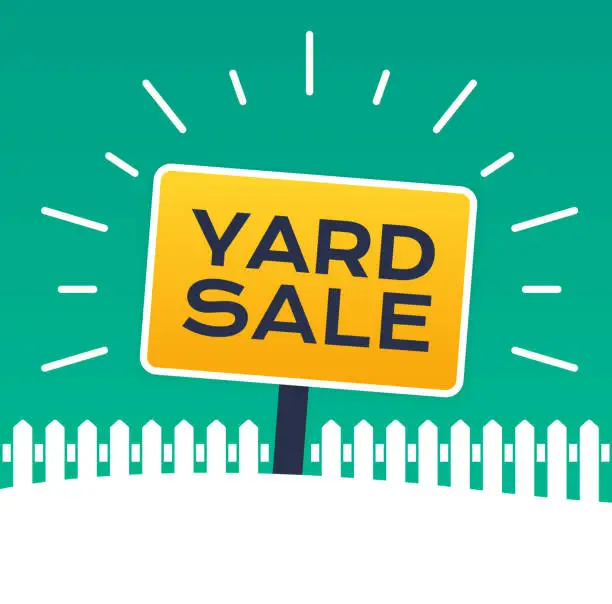 Vector illustration of Yard Sale Sign