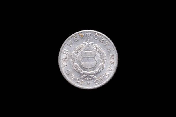 istock Old Hungarian 1 Forint coin from 1977, obverse 1184900226