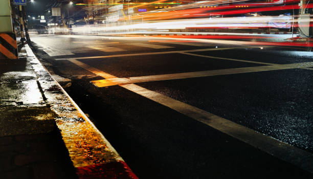 istock Speed motion of cars ,selective focus and long shutter speed exposure. 1184903403
