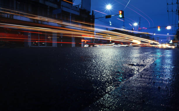 istock Speed motion of cars ,selective focus and long shutter speed exposure. 1184903407