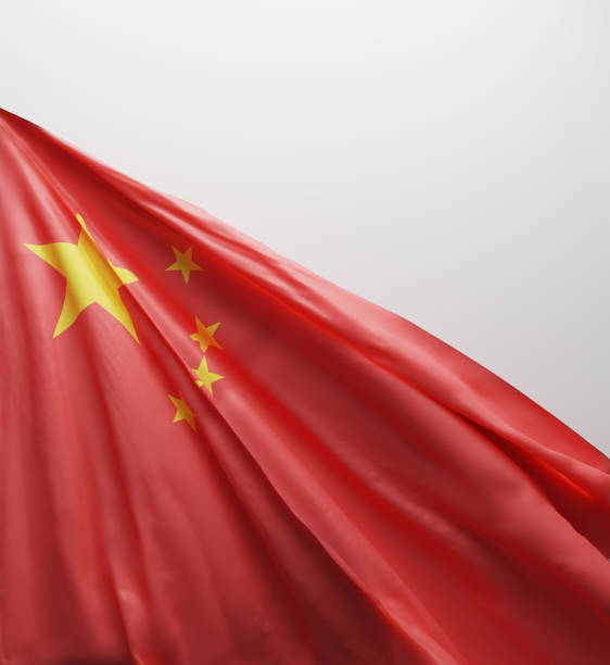 istock Chinese Flag, China National Colors Background  <<3D Rendering>> 1184909907