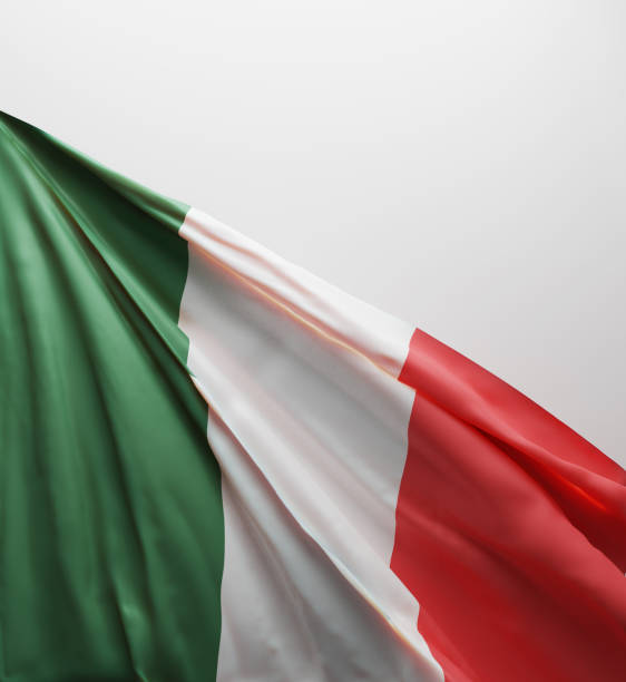 이탈리아 국기, 이탈리아 국가 색상 배경 <<3d 렌더링>> - italian flag 뉴스 사진 이미지