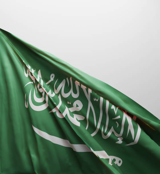 istock Saudi Arabia Flag, Saudi National Colors Background  <<3D Rendering>> 1184910705