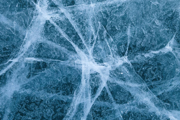 istock Blue ice surface with scratches. Lake Baikal, Russia 1184910766