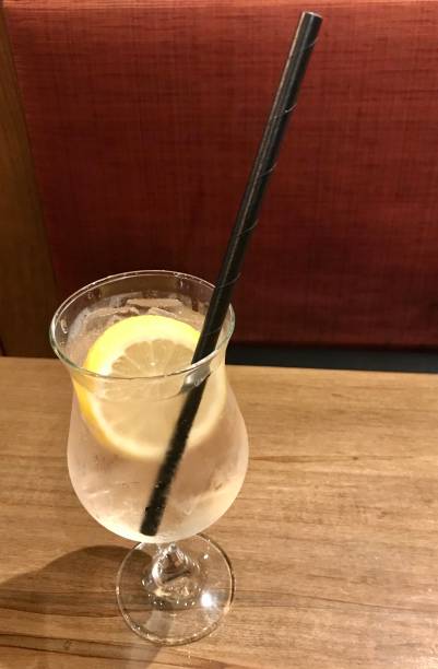 istock Paper straw in drink, no plastic 1184916578