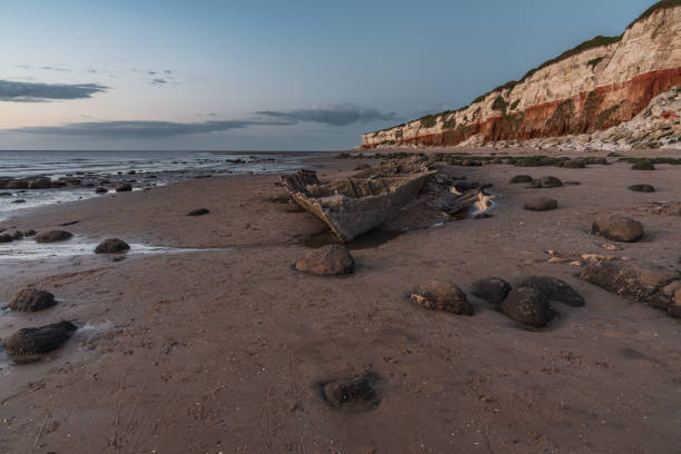 istock A shipwreck in the evening light at the Hunstanton Cliffs in Norfolk, England 1184922420