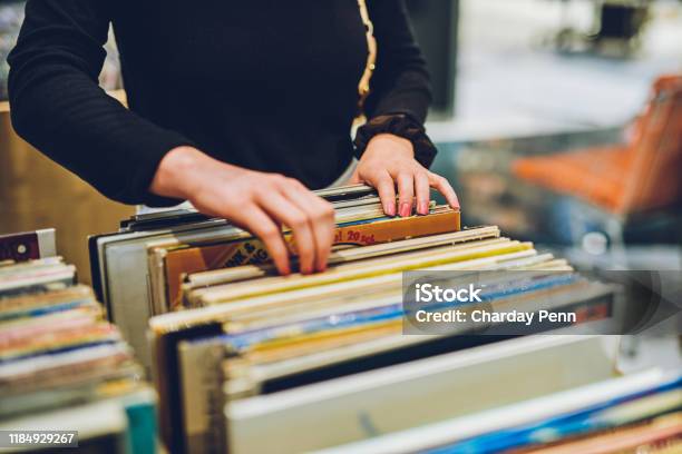 Old School Music Is The Best Music Stock Photo - Download Image Now - Record - Analog Audio, Shopping, Store