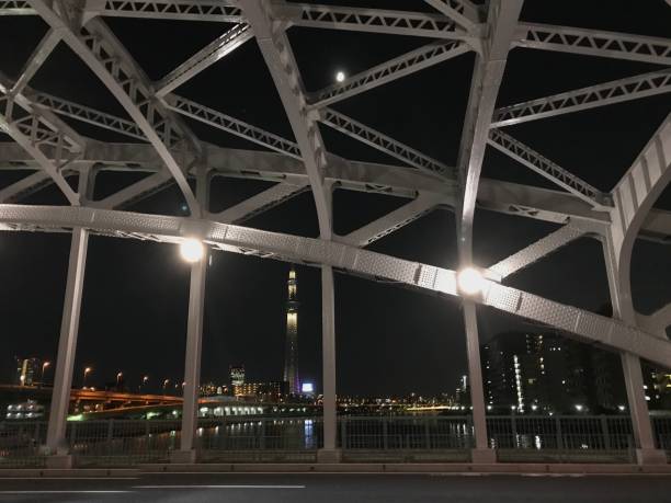 istock Night view from the highway bridge 1184940961