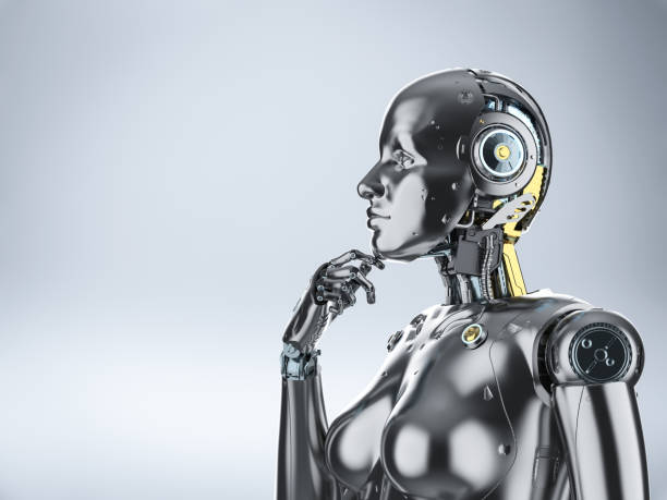 istock Female cyborg or robot 1184941940
