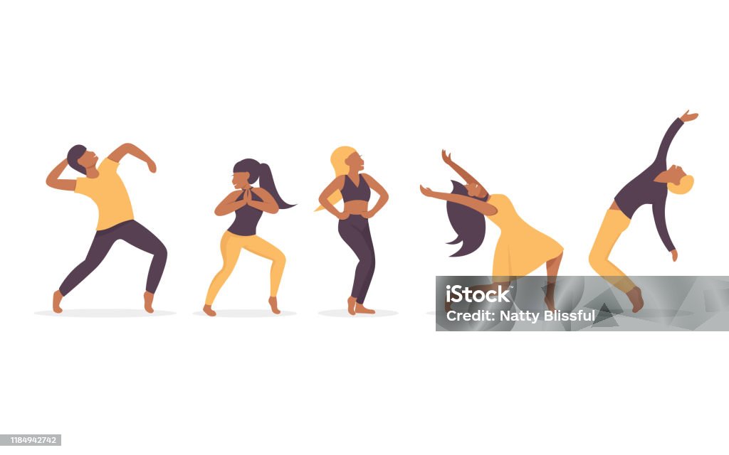 Dance People Afro Stock Illustration - Download Image Now - Illustration,  Afro Hairstyle, Ballet Dancer - iStock
