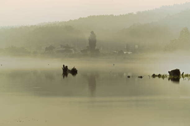 istock Foggy morning lake VD702 1184956947