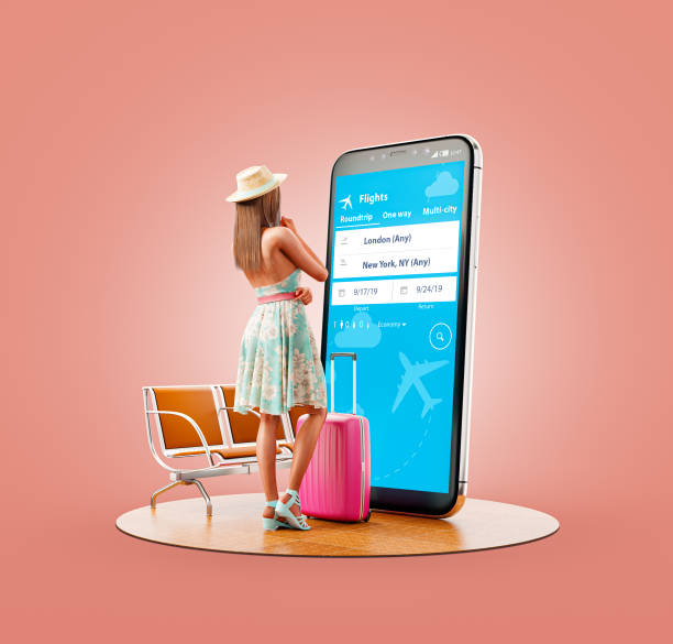 istock Unusual 3d illustration smart phone application 1184961890