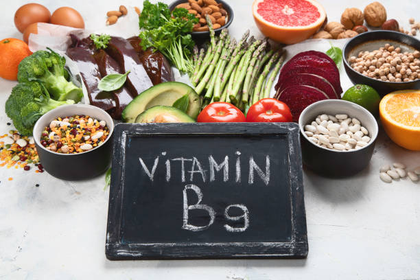 istock Foods high in vitamin B9. 1184962745