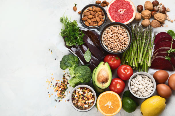 istock Foods high in vitamin B9. 1184962766