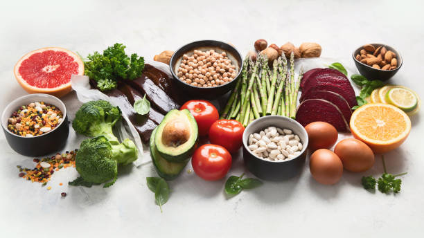 istock Foods high in vitamin B9. 1184962773