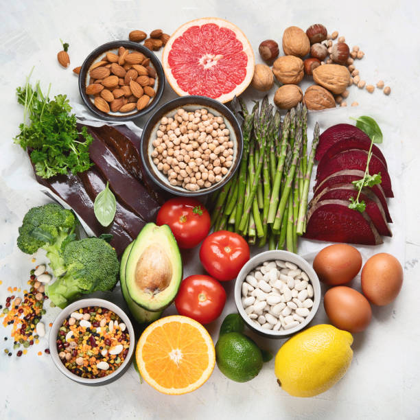 istock Foods high in vitamin B9. 1184962774