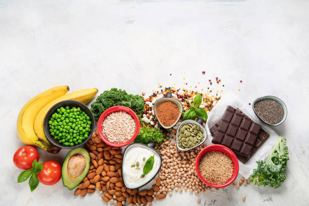 istock Food containing magnesium. 1184962824